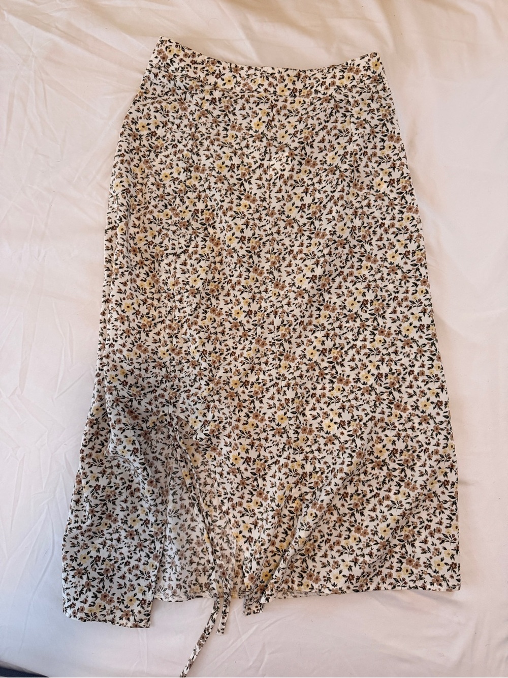 Fall Floral Midi Skirt